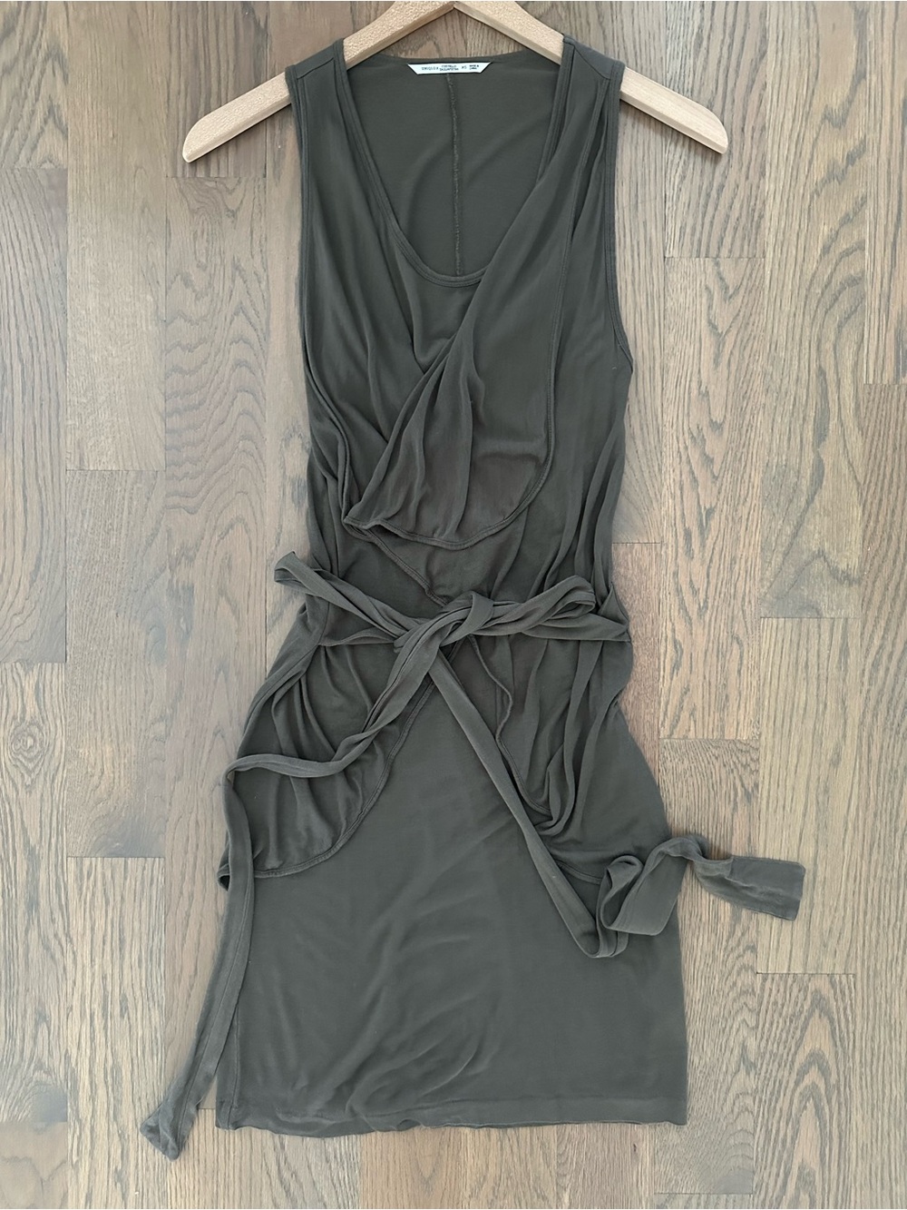 Uniqlo x Castello Tagliapietra Sleeveless Paneled Bodycon Dress Olive Green XS